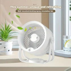 Spray Circulating Fan with Humidifier & Night Light