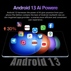 Pad 6S Pro Tablet - 11-inch HD 4K, Android 13, 5G Dual SIM