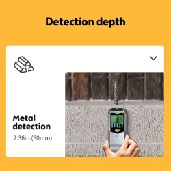 5-in-1 Wall Scanner - Metal, Stud & Wood Detector with Digital Display for Safe Drilling