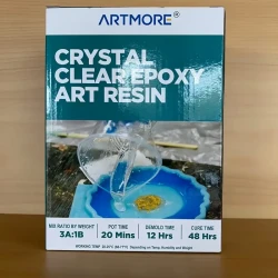 Artmore Crystal Clear Art Epoxy Resin - 3 : 1 By Weight - 1kg Pack