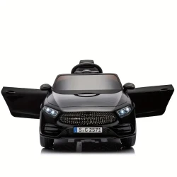 12V Licensed CLS 350 Ride-On Car for Kids - Novelty & Gag Toys Miniatures with Parents Remote Control, Four-Wheel Suspension, Power Display, Music Volume Control, LED Lights, MP3 USB/SD, and Adjustable Speed for Kids Aged 37-95 Months