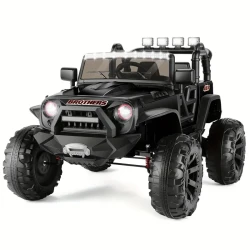 24V Ride On Toys For Big Kids, 2 Seater Ride On Cars With Remote Control, Battery Powered Ride On Electric Truck Car, Power Cars Wheels W/ 2x200W, Music For Boys, Boys And Girls Ride On Car SUV