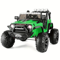 24V Ride On Toys For Big Kids, 2 Seater Ride On Cars With Remote Control, Battery Powered Ride On Electric Truck Car, Power Cars Wheels W/ 2x200W, Music For Boys, Boys And Girls Ride On Car SUV