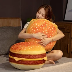 Hamburger Throw Pillow Stuffed Animal