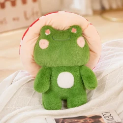 Mushroom Frog Plush Doll Pillow