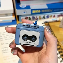 Retro Tape Recorder Keychain