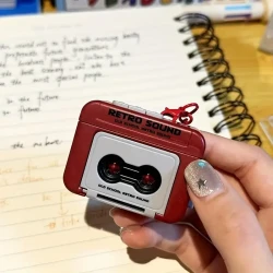 Retro Tape Recorder Keychain