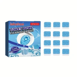 12pcs Toilet Cleaning Tablets, Multi-effect Deconfouling And Desiccating Urine Stains Toilet Cleaning Spirit Deodorization And Odor