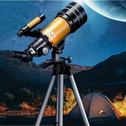 High-Power 90X Zoom Professional Astronomy Telescope with 70mm Objective Lens, Manual Focus, Portable with Tripod & Finder Scope for Deep Space Stargazing, Moon Viewing, and Outdoor Adventures for Astronomy Enthusiasts