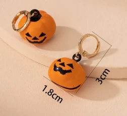 Halloween Series Ghost Skull Bat Earrings