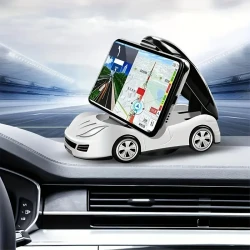 Foldable Car Model Phone Stand - 360° Rotation Dashboard Holder