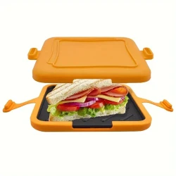 Universal Microwave Crisper Pan, Aluminum Non-Stick Toaster Oven Cookware, Versatile Sandwich and Snack Maker for Crispy Breads