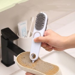 Double-Sided Shoe Brush with Anti-Slip Handle