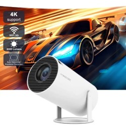 HY300 Smart Projector with AnzhuoHD Projection Screen