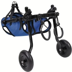 Adjustable Dog Wheelchair for Rehabilitation - Pet Mobility Aid for Disabled, Injured Dogs - Comfortable Walking Assist Cart - Allows for Bathroom Use - Pet Support for Recovery and Health