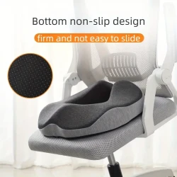 Ergonomic Memory Foam Donut Seat Cushion - Comfort Pillow for Office, Tailbone Pain Relief, Bed Sores, Hemorrhoids, Sciatica & Post-Surgery Recovery