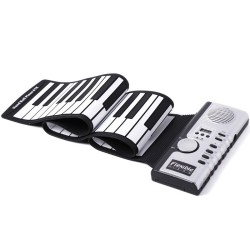 Portable 61-Key Roll Up Piano – Flexible ABS Plastic & Silicone Rubber Electronic Soft Keyboard