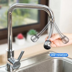 360° Adjustable Kitchen Faucet Extender – Dual Mode Water-Saving Pressurized Filter Sprayer