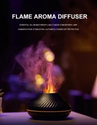 RGB Flame Aroma Diffuser 130Ml 3d