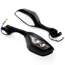 Motorcycle Rearview Mirror Is Suitable For ZX10R - Modified Mirror With Light