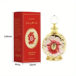 15ml Rose Petal Concentrated Perfume Oil, Dubai-Inspired, Woody Note, 5-15% Fragrance Concentration, Alcohol-Free - Long-Lasting Scent for Women