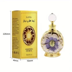 15ml Rose Petal Concentrated Perfume Oil, Dubai-Inspired, Woody Note, 5-15% Fragrance Concentration, Alcohol-Free - Long-Lasting Scent for Women