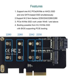 M.2 SSD adapter card expansion card