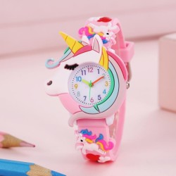 2024 Rainbow Cloud Silicone Kids Watch – Cute Cartoon Quartz Watch for Boys & Girls