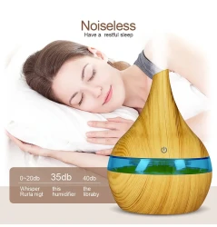 Wood LED Essential Oil Diffuser