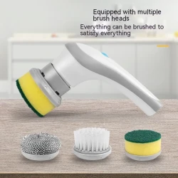 4 In 1 Spinning Scrubber Handheld Electric Cordless Cleaning Brush