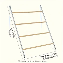 Metal Chicken Perch Stand with Wooden Bars for Hens and Other Small Animals - Durable Roosting and Training Accessory for Chicken Coop