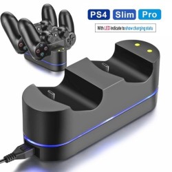 Playstation 4 Charger Kit Dual Usb Charging Dock Station Stand For Ps4 Controller