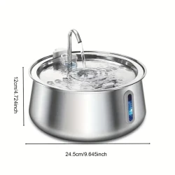 4L Cat Drinking Fountain Automatic Stainless Steel Pet Cats Water Dispenser Ultra-quiet Pump Drink Foutain For Multiple Pets No 5V 1A USB Plug