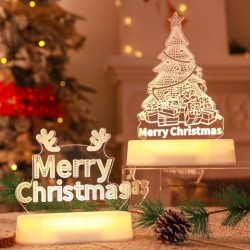 Lamp Acrylic LED Night Lights Christmas Ornaments