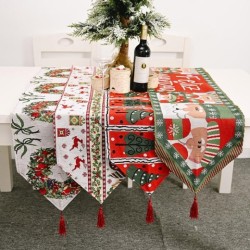 Christmas Decorations Knitting Cloth Table Flag