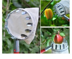 Fruit Picker Head Basket Portable Fruits Catcher For Harvest Picking Citrus Pear Collector Catcher Peach Picking Garden Tool