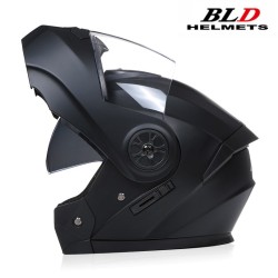 BLD Personalized Full Face Motorcycle Helmet – Dual Lens Flip-Up Helmet