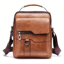 Men's PU Leather Shoulder Bag