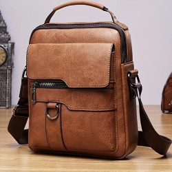 Men's PU Leather Shoulder Bag