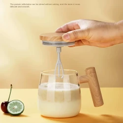 400ML High Borosilicate Glass Self-Stirring Mug