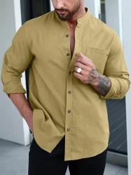 mens casual button down long cotton sleeve shirt for spring summer details 0mens casual button down long cotton sleeve shirt for spring summer details 0