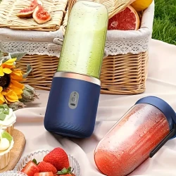 6-Blade Portable Electric Juicer Set