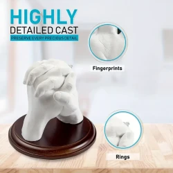 Hand Casting Kit for Couples - Preserve Every Detail with Complete DIY Sculpture Molding & Casting Powder Set for Anniversary