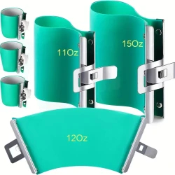 POPMISOLER 3PCS Silicone Mug Clamps - BPA-Free, Non-Slip, Durable 3D Sublimation Wraps for 11, 12, and 15 Oz Mugs