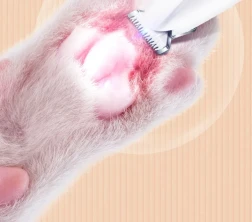 Pets Dog Paw Trimmer With LED Light Fully Waterproof Pet Hair Trimmer With LED Display Dog Clippers For Grooming Widen Blade