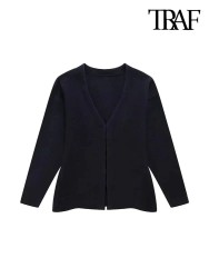 Women's Front Hook Fitted Knit Cardigan