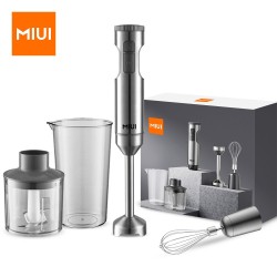 MIUI Hand Immersion Blender – 1000W 4-in-1 Stainless Steel Food Mixer with 700ml Beaker & 500ml Processor