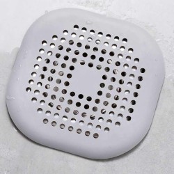 Square Silicone Floor Drain Cover – Bathroom Sewer Hair Filter and Floor Drain Mat