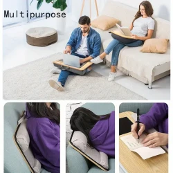 Versatile Portable Laptop Desk with Mouse & Wrist Support - Fits Under 43.18cm Devices, Ideal for Bed, Car, and Home Office Use, for Return School