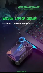 Vacuum Portable Laptop Cooler USB Air Cooler External Extracting Cooling Fan Notebook For 30.48-43.18cm Laptop